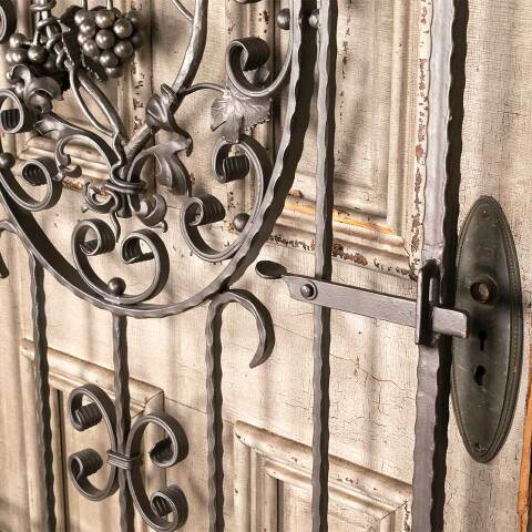 #54678 34x80 Wrought Iron Wine Cellar Gate Door image 4