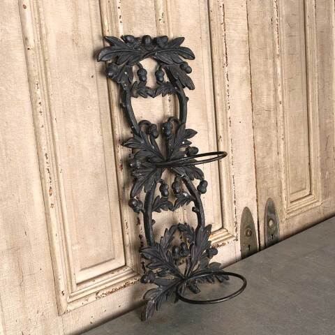 #54691 12x26 Cast Iron Wall Sconce Planter Holder image 4