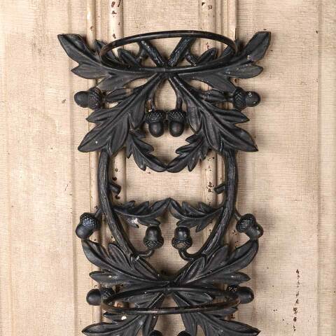 #54691 12x26 Cast Iron Wall Sconce Planter Holder image 8