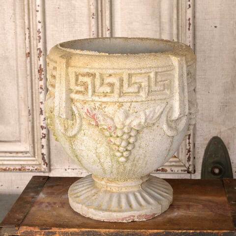 #54697 10" Vintage Cast Concrete Garden Urn Planter image 8