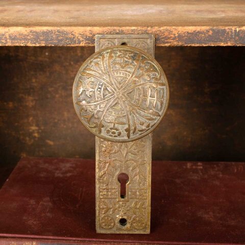 #54710 Antique Brass Lockwood Door Hardware Set image 2