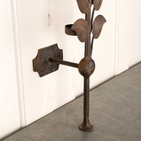#54719 Floral Metal Candle Holder Wall Sconce image 4