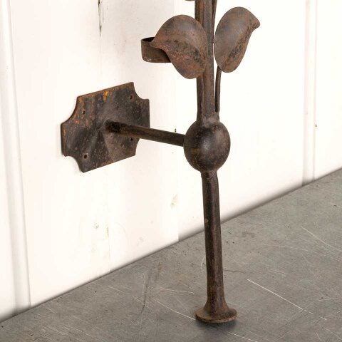 #54731 Floral Metal Candle Holder Wall Sconce image 4