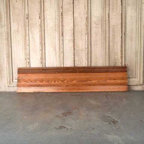 #54747 Salvaged Antique Pine Baseboard Trim w/ Cap image 2