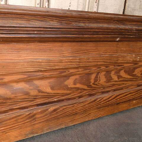 #54747 Salvaged Antique Pine Baseboard Trim w/ Cap image 4