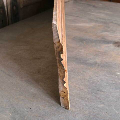 #54748 8" Salvaged Antique Pine Baseboard Moulding image 3