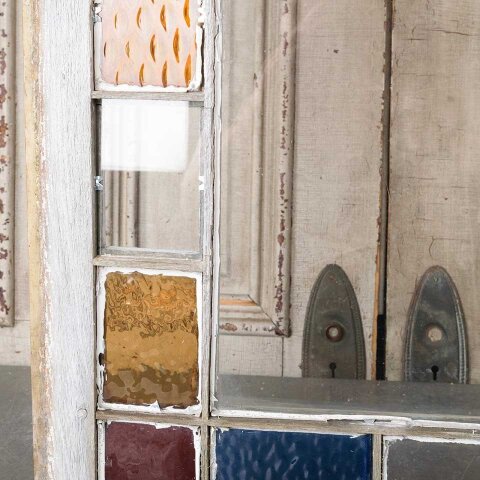 #54782 20x24 Antique Colored Glass Window Sash image 6