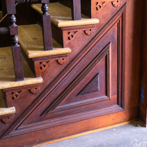 #54785 43x118 Salvaged Antique Victorian Staircase image 3