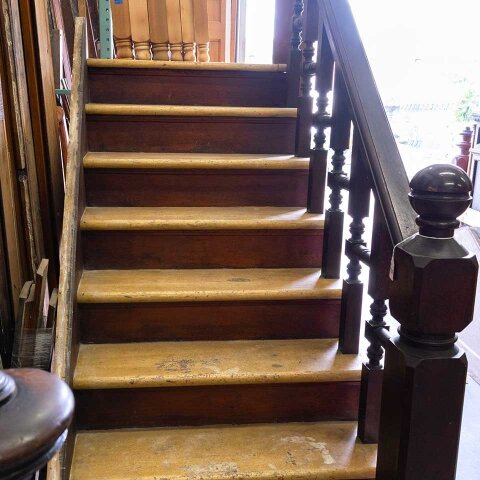 #54785 43x118 Salvaged Antique Victorian Staircase image 4
