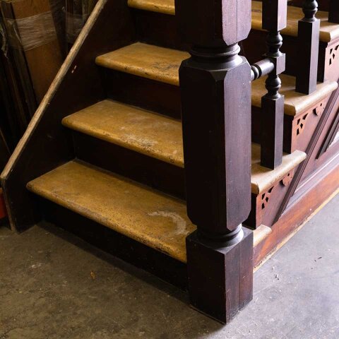 #54785 43x118 Salvaged Antique Victorian Staircase image 8