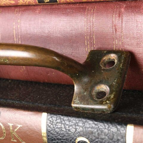 #54798 5" Antique Brass Window Sash Lift Handle image 3