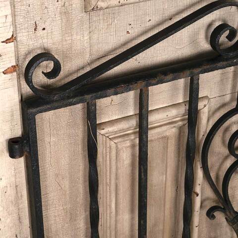 #54809 34x34 Antique Wrought Iron Garden Gate image 3