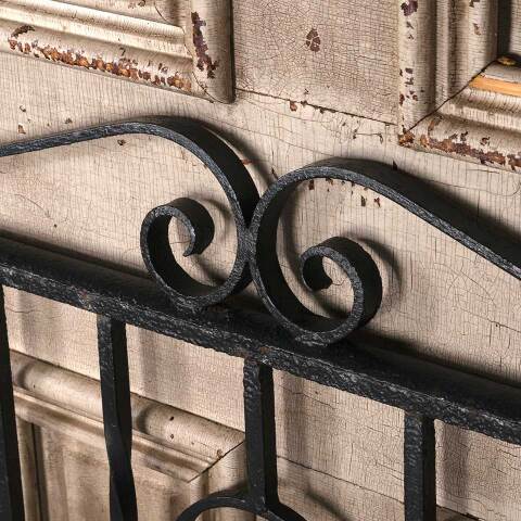 #54809 34x34 Antique Wrought Iron Garden Gate image 7