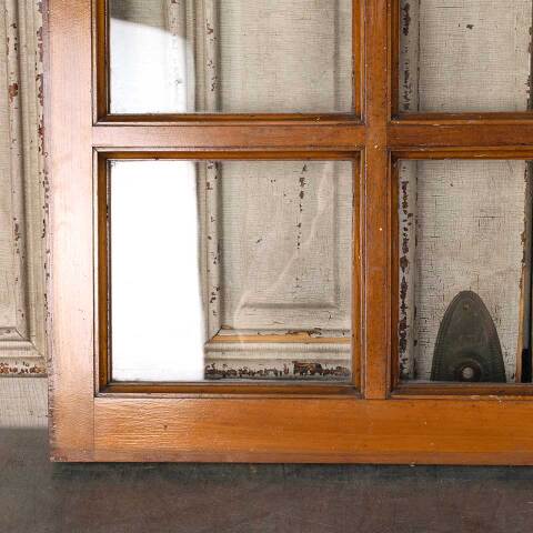 #54852 36x24 Antique 6 Lite Wood Transom Window image 3