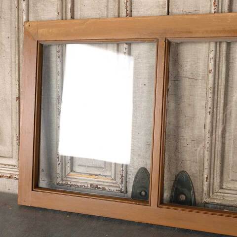 #54853 36x24 Antique 2 Lite Wood Transom Window image 6