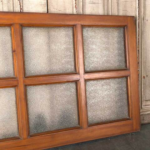 #54857 36x24 Antique 6 Lite Wood Transom Window image 2