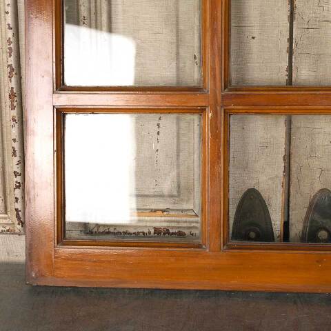 #54859 36x22 Antique 6 Lite Wood Transom Window image 3