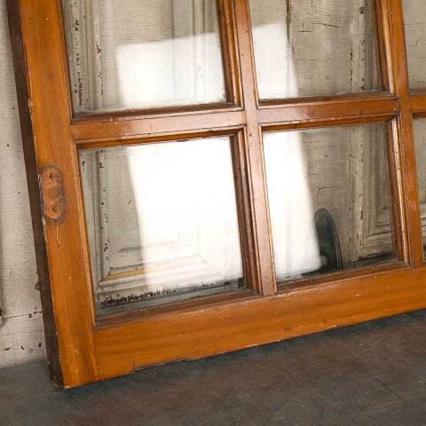 #54859 36x22 Antique 6 Lite Wood Transom Window image 5