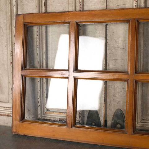 #54862 36x24 Antique 6 Lite Wood Transom Window image 6