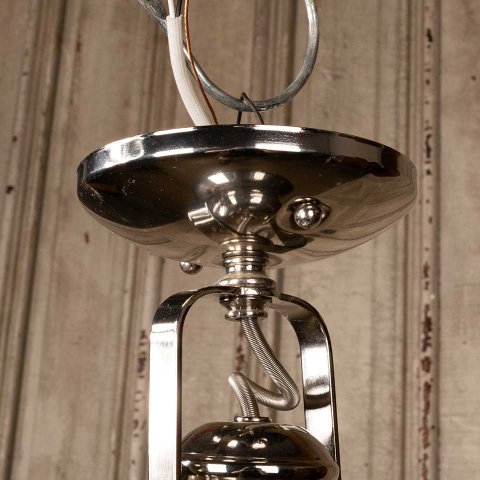 #54873 Modern Polished Nickel Pendant Light Fixture image 6