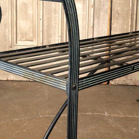 #54874 65" Vintage Metal Garden Patio Bench image 6