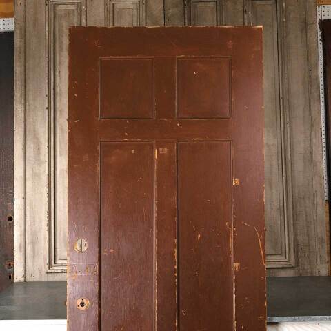 #54884 30x83 Antique 6 Panel Wood Interior Door image 2