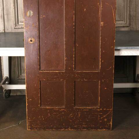 #54884 30x83 Antique 6 Panel Wood Interior Door image 3