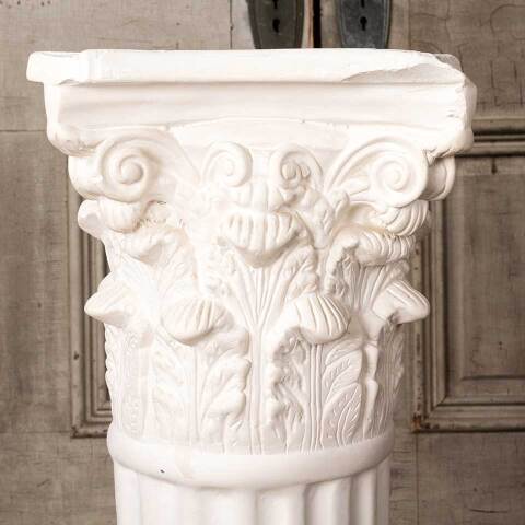 #54899 11x28 Plaster Corinthian Column Pedestal image 8