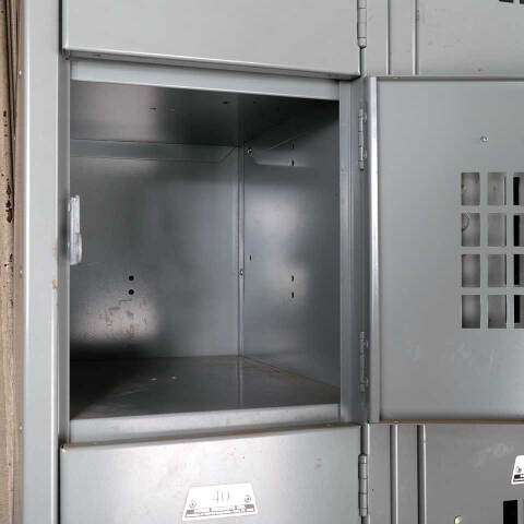 #54943 Vintage Metal Gym Locker Room 18 Lockers image 6