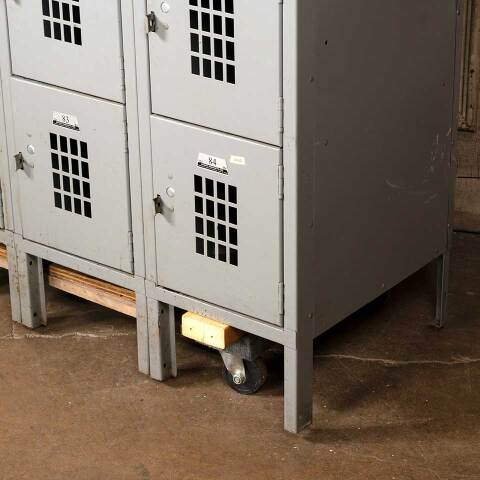 #54943 Vintage Metal Gym Locker Room 18 Lockers image 8