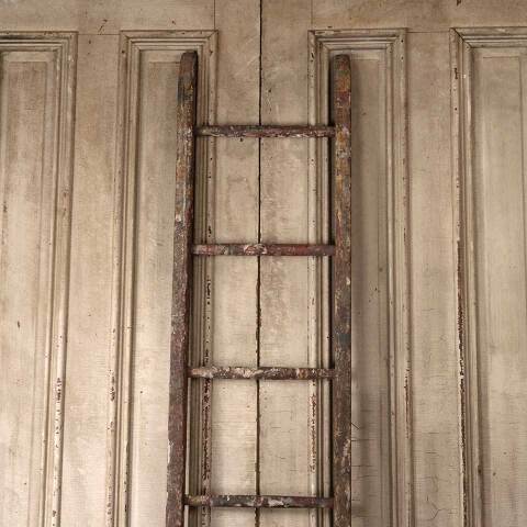 #54948 17x98 Antique Primitive 8 Rung Wood Ladder image 3