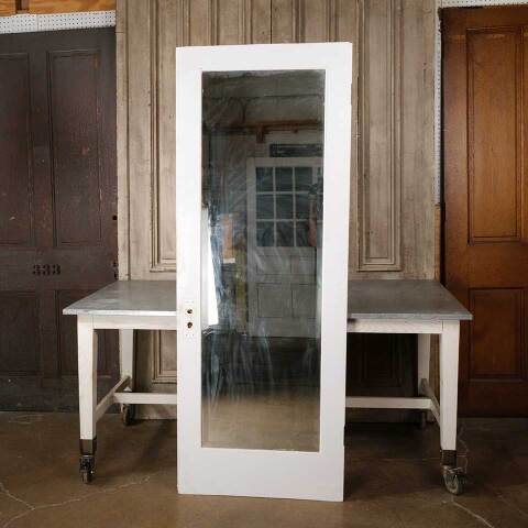 #54991 30x79 Antique 5 Panel Interior Door w/ Mirror image 4