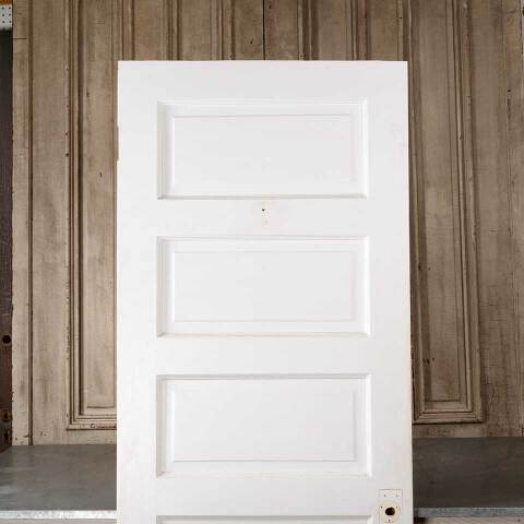 #54991 30x79 Antique 5 Panel Interior Door w/ Mirror image 2