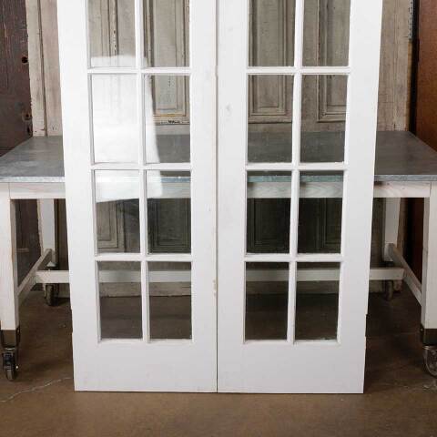 #54993 44x79 Antique 10 Lite Wood French Doors image 3