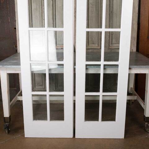 #54993 44x79 Antique 10 Lite Wood French Doors image 6