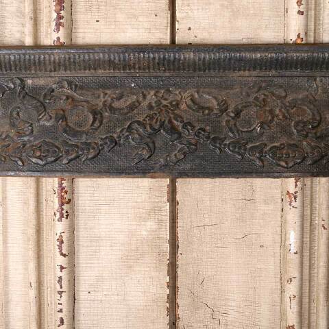 #55000 26x30 Antique Cast Iron Fireplace Surround image 4