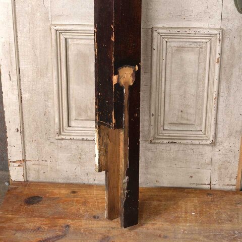 #55003 58" Antique Wood Staircase Newel Post image 6
