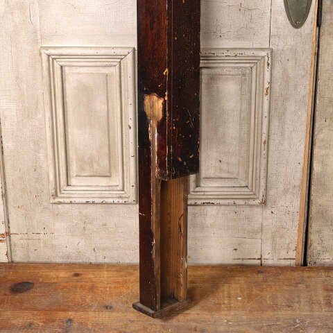 #55006 Salvaged Antique Wood Staircase Newel Post image 6