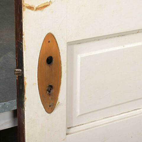 #55009 31x80 Antique 5 Panel Pine Interior Door image 8
