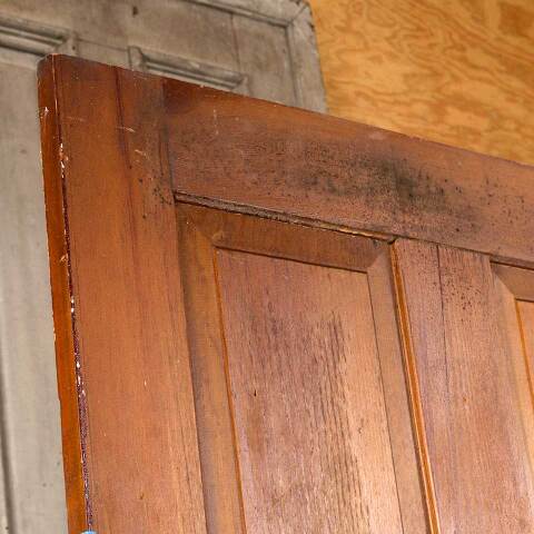#55011 28x77 Antique 4 Panel Pine Cabinet Door image 7