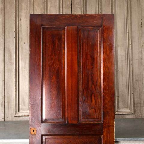 #55013 30x77 Antique 5 Panel Pine Interior Door image 6