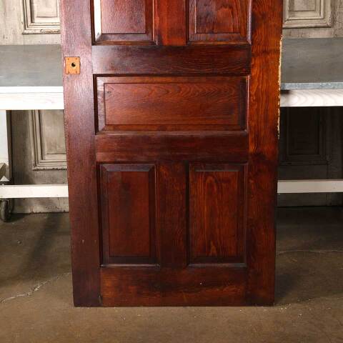 #55013 30x77 Antique 5 Panel Pine Interior Door image 7