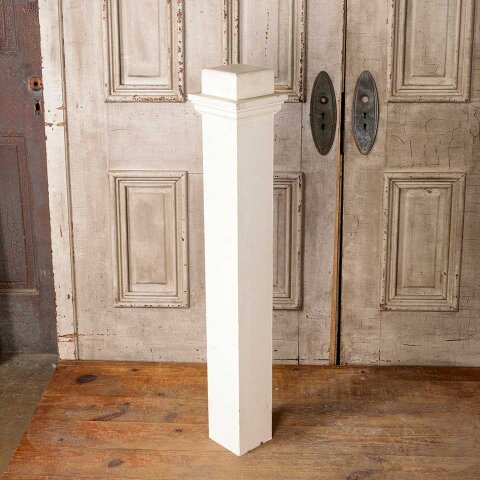 41" Antique Wood Staircase Newel Post