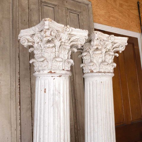#55032 Fluted Wood Columns w/ Corinthian Capitals image 2