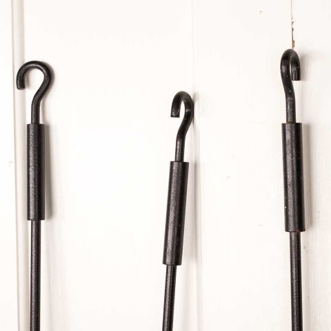 #55048 Modern 4 Piece Iron Fireplace Tool Set image 3