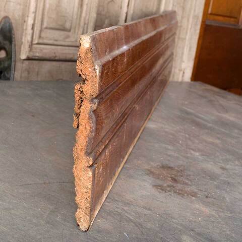 #55062 8" Salvaged Antique Pine Baseboard Moulding image 2