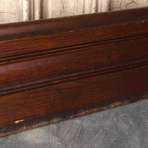#55063 9" Salvaged Antique Pine Baseboard Moulding image 3
