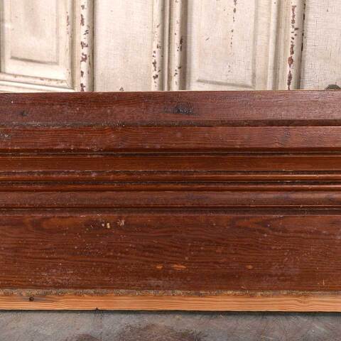 #55064 9" Salvaged Antique Pine Baseboard Moulding image 4