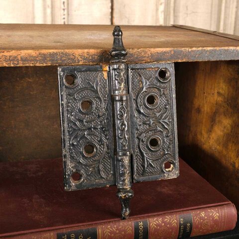 #55069 4" Antique Ornate Cast Iron Door Hinge image 4
