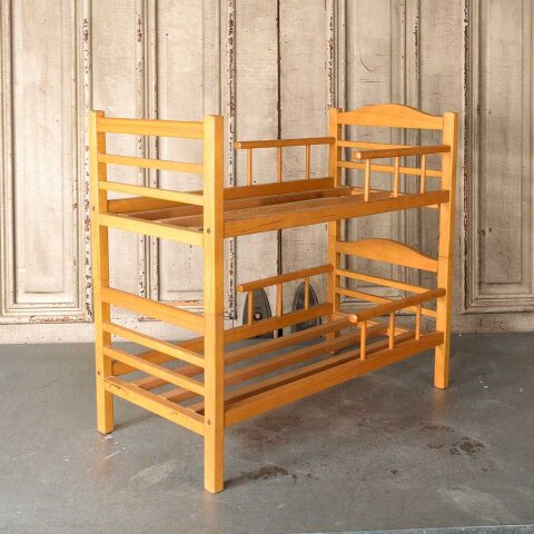 #55077 Vintage Wood Baby Doll Bunk Bed image 2